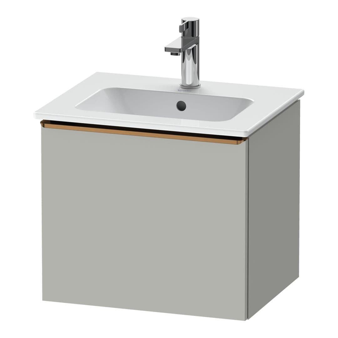 Duravit D-Neo – Έπιπλο Νιπτήρα – 510 mm, 1 συρτάρι, νιπτήρας κέντρο, Bronze Brushed – Concrete grey Matt, Decor (DE4260004070000)