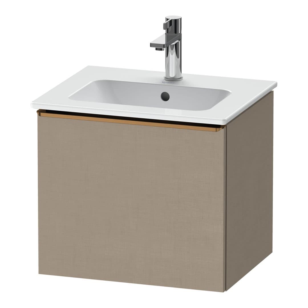 Duravit D-Neo – Έπιπλο Νιπτήρα – 510 mm, 1 συρτάρι, νιπτήρας κέντρο, Bronze Brushed – Linen Matt, Decor (DE4260004750000)