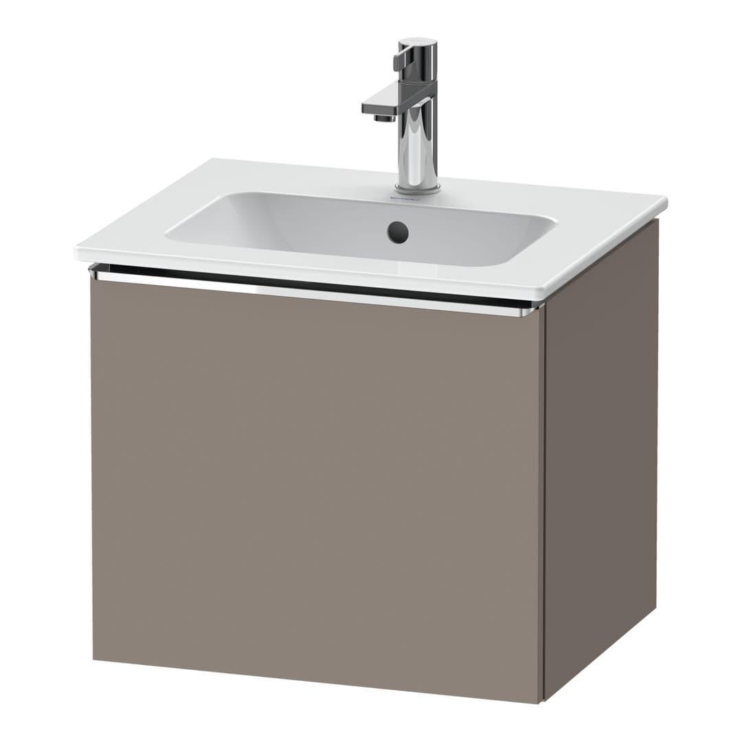 Duravit D-Neo – Έπιπλο Νιπτήρα – 510 mm, 1 συρτάρι, νιπτήρας κέντρο, Chrome High Gloss – Basalte Matt, Decor (DE4260010430000)