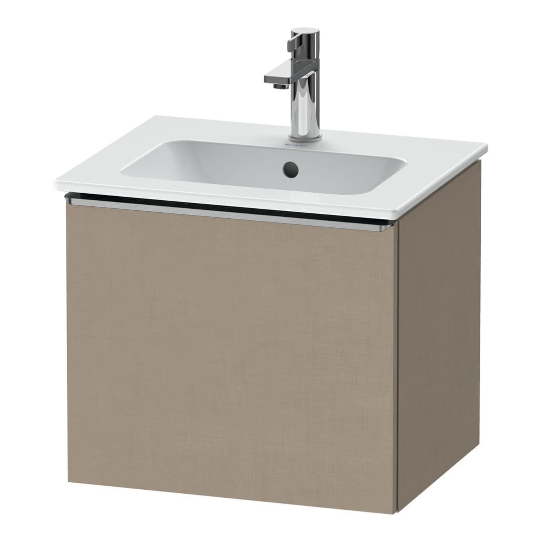 Duravit D-Neo – Έπιπλο Νιπτήρα – 510 mm, 1 συρτάρι, νιπτήρας κέντρο, Stainless steel Brushed – Linen Matt, Decor (DE4260070750000)