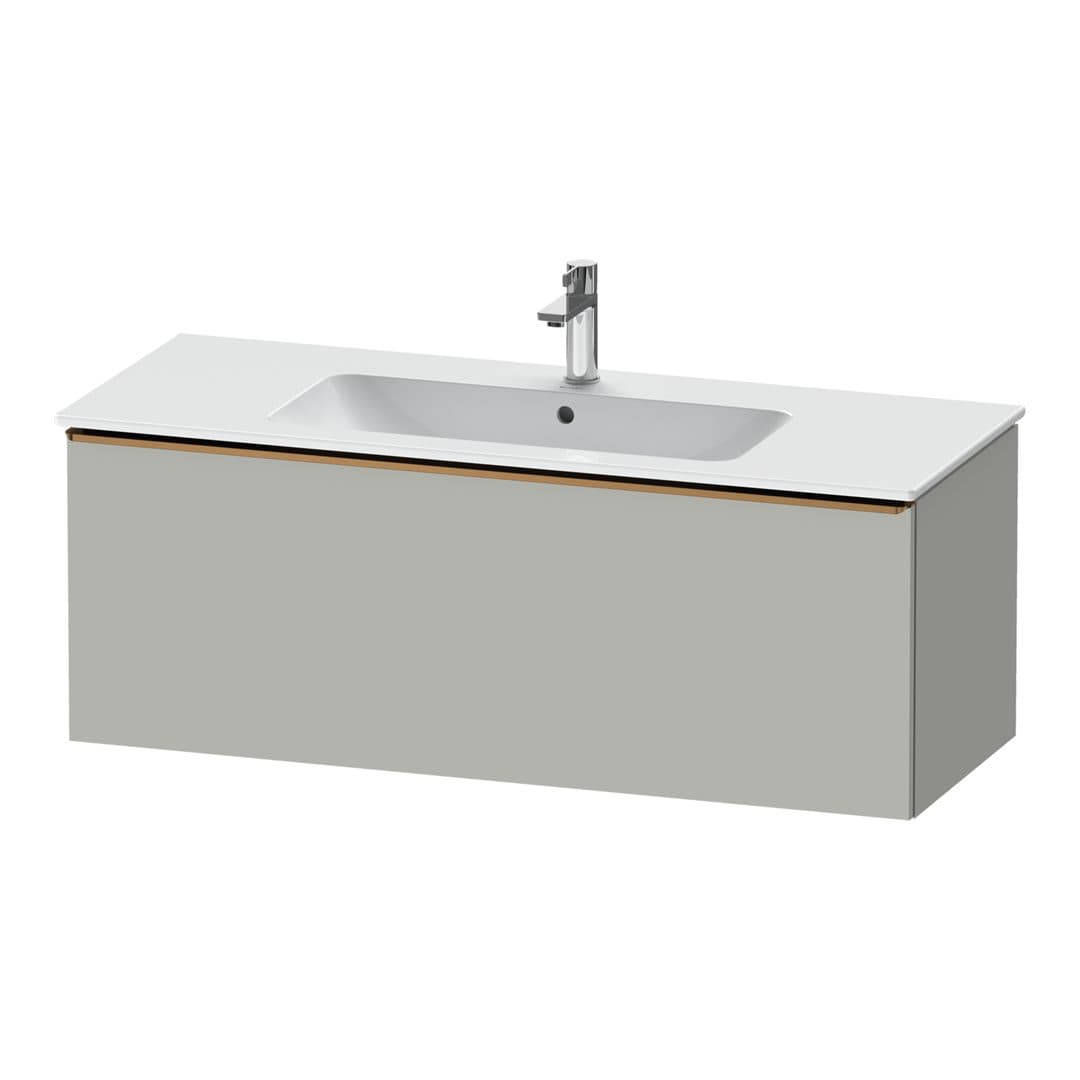 Duravit D-Neo – Έπιπλο Νιπτήρα – 1210 mm, 1 συρτάρι, νιπτήρας κέντρο, Bronze Brushed – Concrete grey Matt, Decor (DE4264004070000)