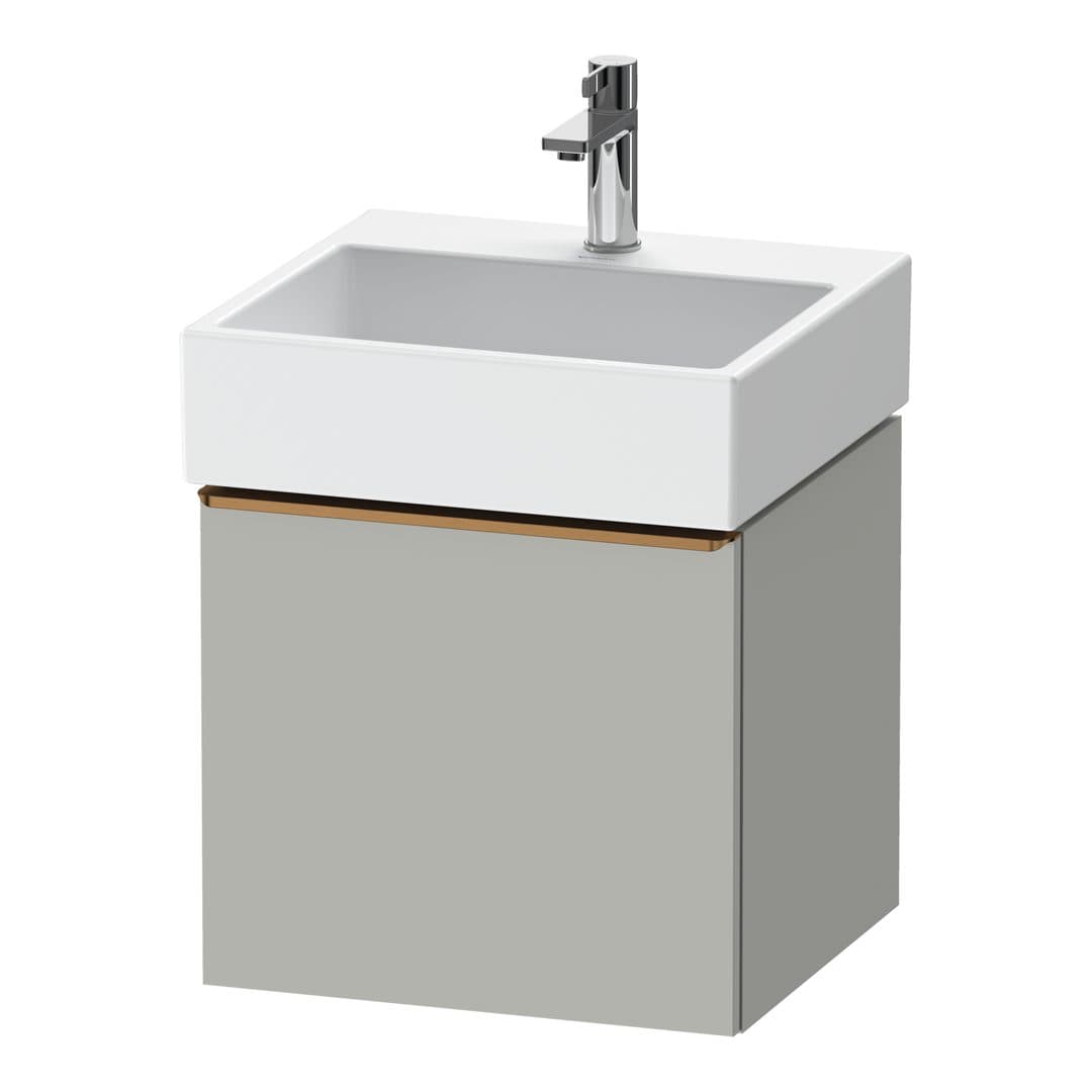 Duravit D-Neo – Έπιπλο Νιπτήρα – 484 mm, 1 συρτάρι, νιπτήρας κέντρο, 484 x 442 x 440 mm, Bronze Brushed – Concrete grey Matt, Decor (DE4270004070000)