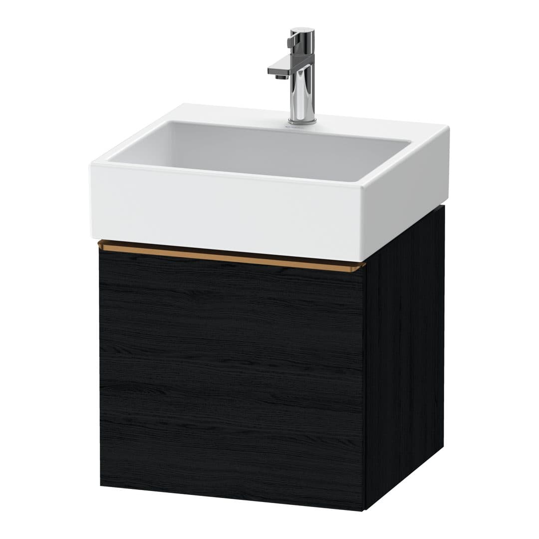 Duravit D-Neo – Έπιπλο Νιπτήρα – 484 mm, 1 συρτάρι, νιπτήρας κέντρο, 484 x 442 x 440 mm, Bronze Brushed – Black oak Matt, Decor (DE4270004160000)