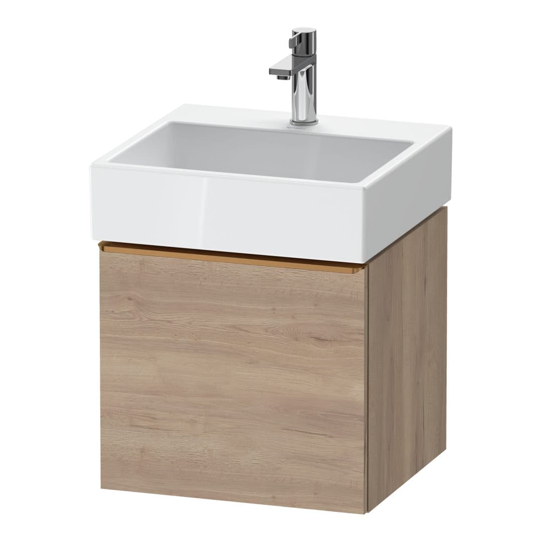 Duravit D-Neo – Έπιπλο Νιπτήρα – 484 mm, 1 συρτάρι, νιπτήρας κέντρο, 484 x 442 x 440 mm, Bronze Brushed – Marbled Oak Matt, Decor (DE4270004550000)