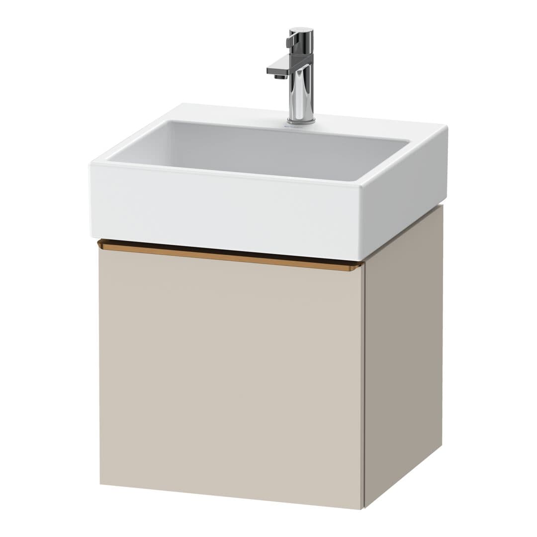 Duravit D-Neo – Έπιπλο Νιπτήρα – 484 mm, 1 συρτάρι, νιπτήρας κέντρο, 484 x 442 x 440 mm, Bronze Brushed – Taupe Matt, Decor (DE4270004910000)