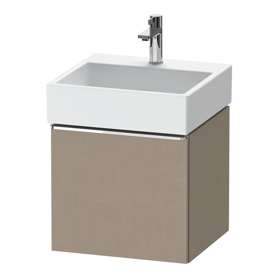 Duravit D-Neo – Έπιπλο Νιπτήρα – 484 mm, 1 συρτάρι, νιπτήρας κέντρο, 484 x 442 x 440 mm, Chrome High Gloss – Linen Matt, Decor (DE4270010750000)
