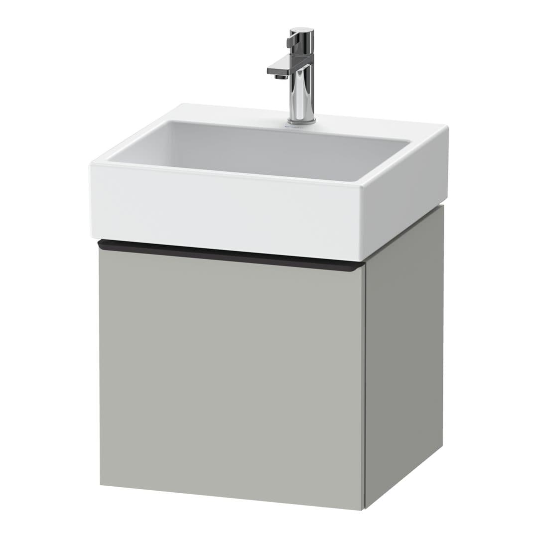Duravit D-Neo – Έπιπλο Νιπτήρα – 484 mm, 1 συρτάρι, νιπτήρας κέντρο, 484 x 442 x 440 mm, Diamond black Matt – Concrete grey Matt, Decor (DE42700BD070000)
