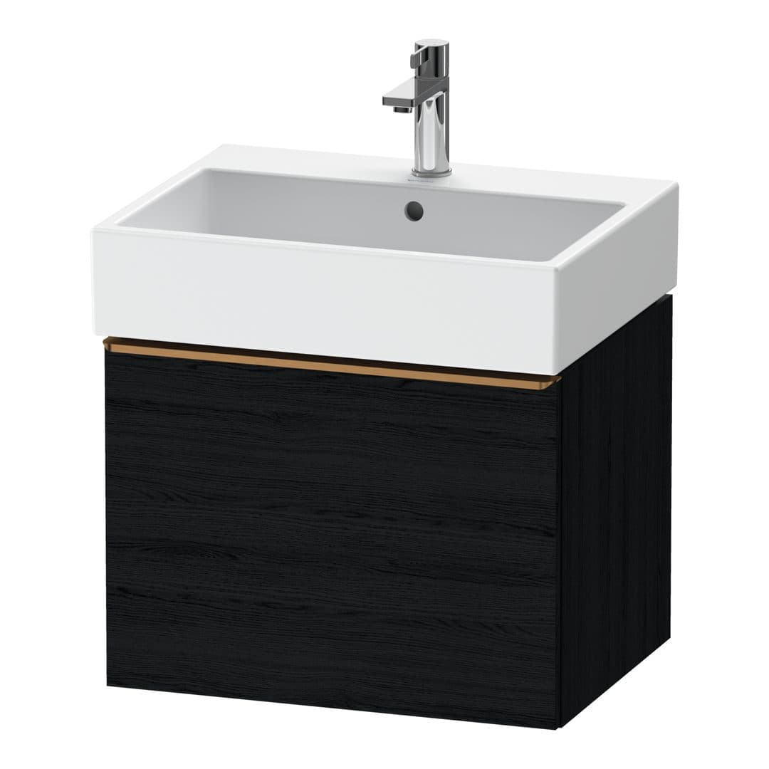 Duravit D-Neo – Έπιπλο Νιπτήρα – 584 mm, 1 συρτάρι, νιπτήρας κέντρο, 584 x 442 x 440 mm, Bronze Brushed – Black oak Matt, Decor (DE4271004160000)
