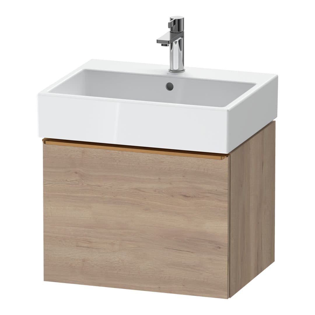 Duravit D-Neo – Έπιπλο Νιπτήρα – 584 mm, 1 συρτάρι, νιπτήρας κέντρο, 584 x 442 x 440 mm, Bronze Brushed – Marbled Oak Matt, Decor (DE4271004550000)