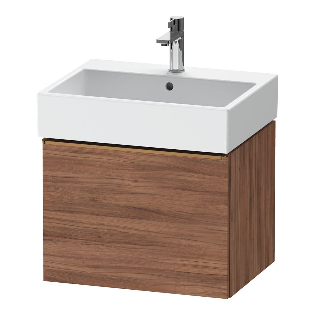 Duravit D-Neo – Έπιπλο Νιπτήρα – 584 mm, 1 συρτάρι, νιπτήρας κέντρο, 584 x 442 x 440 mm, Bronze Brushed – Walnut Matt, Decor (DE4271004790000)