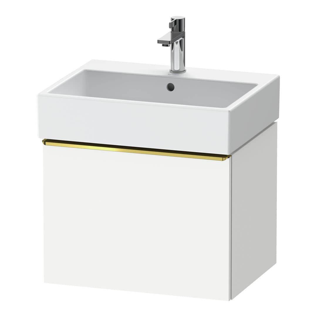 Duravit D-Neo – Έπιπλο Νιπτήρα – 584 mm, 1 συρτάρι, νιπτήρας κέντρο, 584 x 442 x 440 mm, Gold Polished – White Matt, Decor (DE4271034180000)