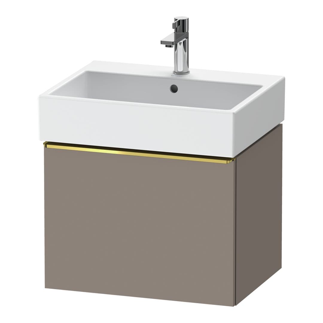 Duravit D-Neo – Έπιπλο Νιπτήρα – 584 mm, 1 συρτάρι, νιπτήρας κέντρο, 584 x 442 x 440 mm, Gold Polished – Basalte Matt, Decor (DE4271034430000)