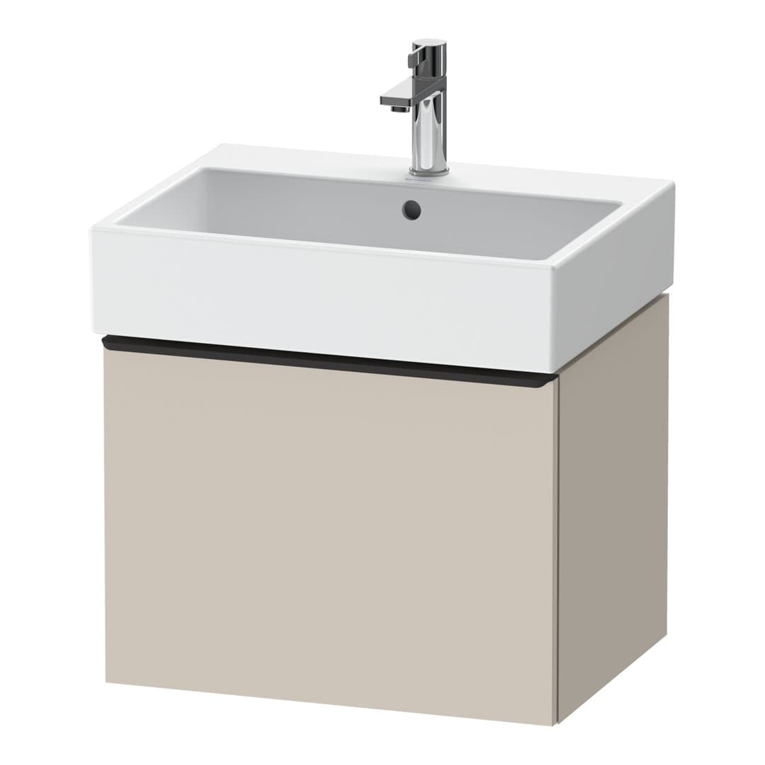 Duravit D-Neo – Έπιπλο Νιπτήρα – 584 mm, 1 συρτάρι, νιπτήρας κέντρο, 584 x 442 x 440 mm, Diamond black Matt – Taupe Matt, Decor (DE42710BD910000)