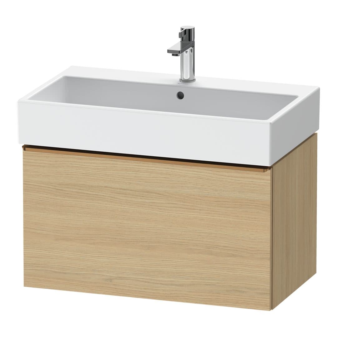 Duravit D-Neo – Έπιπλο Νιπτήρα – 784 mm, 1 συρτάρι, νιπτήρας κέντρο, 784 x 442 x 440 mm, Bronze Brushed – Natural oak, Decor (DE4273004300000)