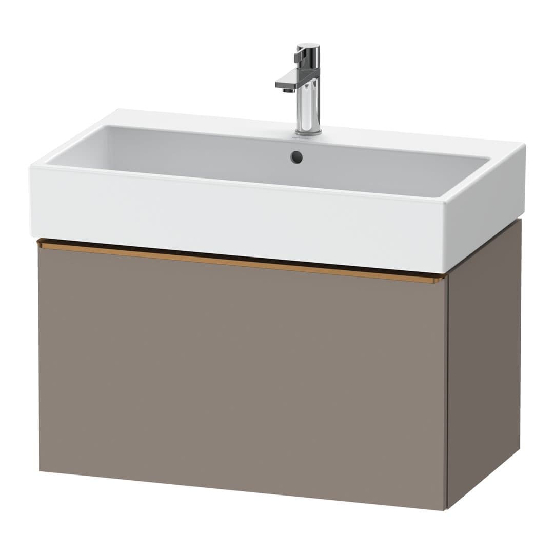 Duravit D-Neo – Έπιπλο Νιπτήρα – 784 mm, 1 συρτάρι, νιπτήρας κέντρο, 784 x 442 x 440 mm, Bronze Brushed – Basalte Matt, Decor (DE4273004430000)