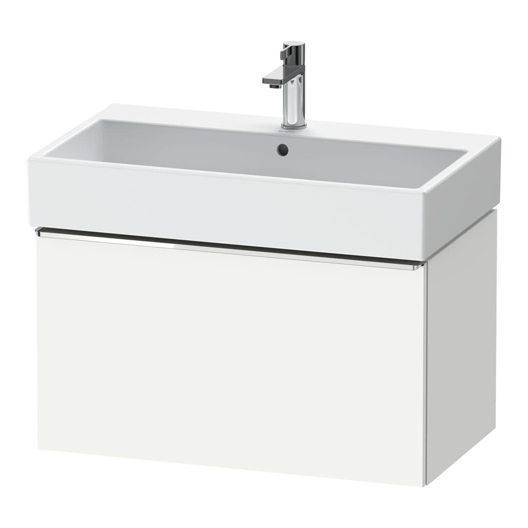 Duravit D-Neo – Έπιπλο Νιπτήρα – 784 mm, 1 συρτάρι, νιπτήρας κέντρο, 784 x 442 x 440 mm, Chrome High Gloss – White Matt, Decor (DE4273010180000)