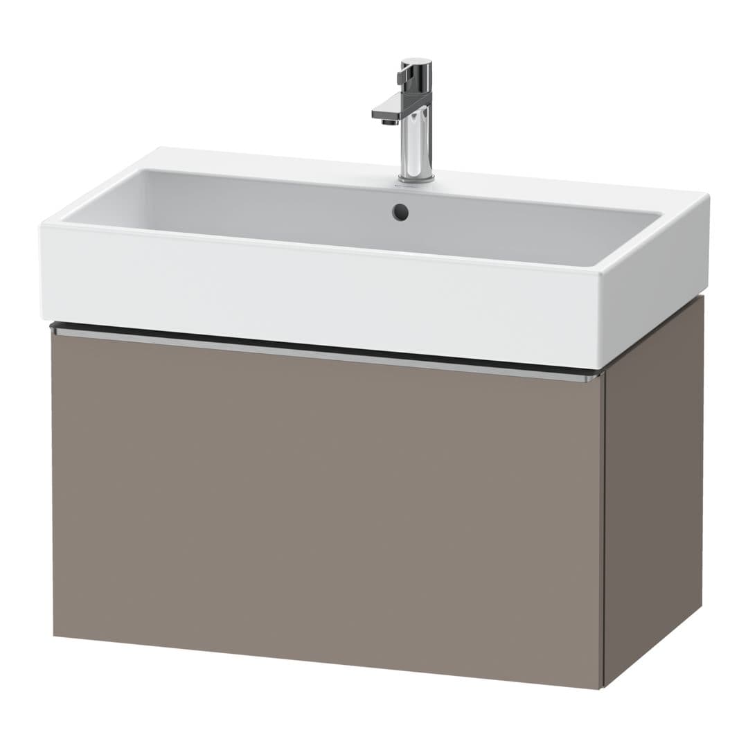 Duravit D-Neo – Έπιπλο Νιπτήρα – 784 mm, 1 συρτάρι, νιπτήρας κέντρο, 784 x 442 x 440 mm, Stainless steel Brushed – Basalte Matt, Decor (DE4273070430000)