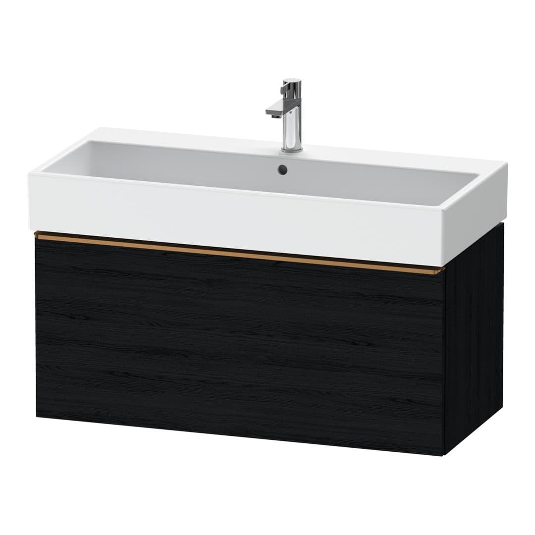Duravit D-Neo – Έπιπλο Νιπτήρα – 984 mm, 1 συρτάρι, νιπτήρας κέντρο, 984 x 442 x 440 mm, Bronze Brushed – Black oak Matt, Decor (DE4274004160000)