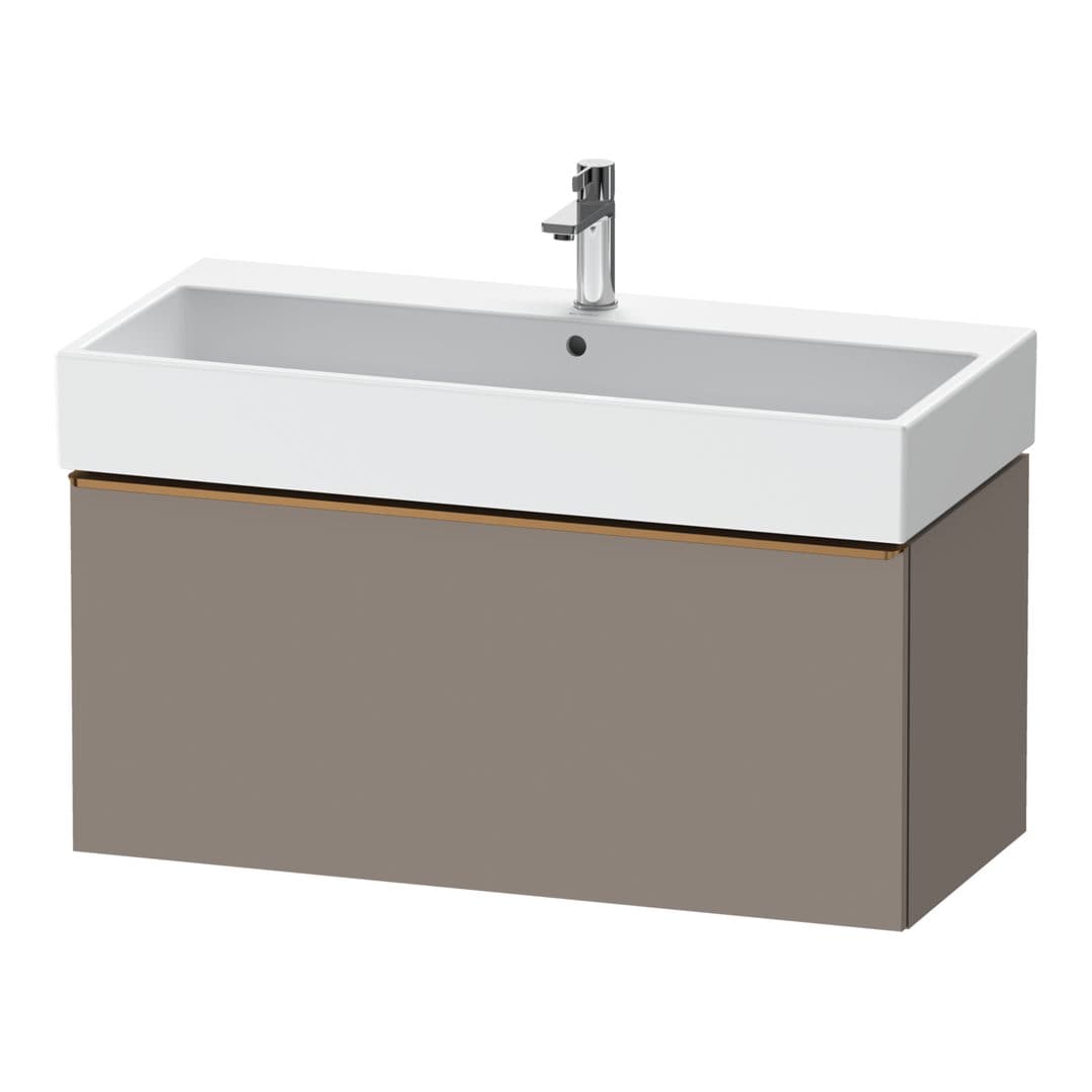 Duravit D-Neo – Έπιπλο Νιπτήρα – 984 mm, 1 συρτάρι, νιπτήρας κέντρο, 984 x 442 x 440 mm, Bronze Brushed – Basalte Matt, Decor (DE4274004430000)