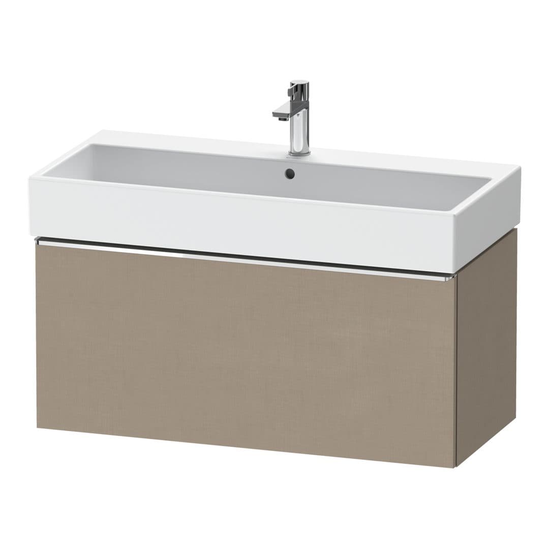 Duravit D-Neo – Έπιπλο Νιπτήρα – 984 mm, 1 συρτάρι, νιπτήρας κέντρο, 984 x 442 x 440 mm, Chrome High Gloss – Linen Matt, Decor (DE4274010750000)