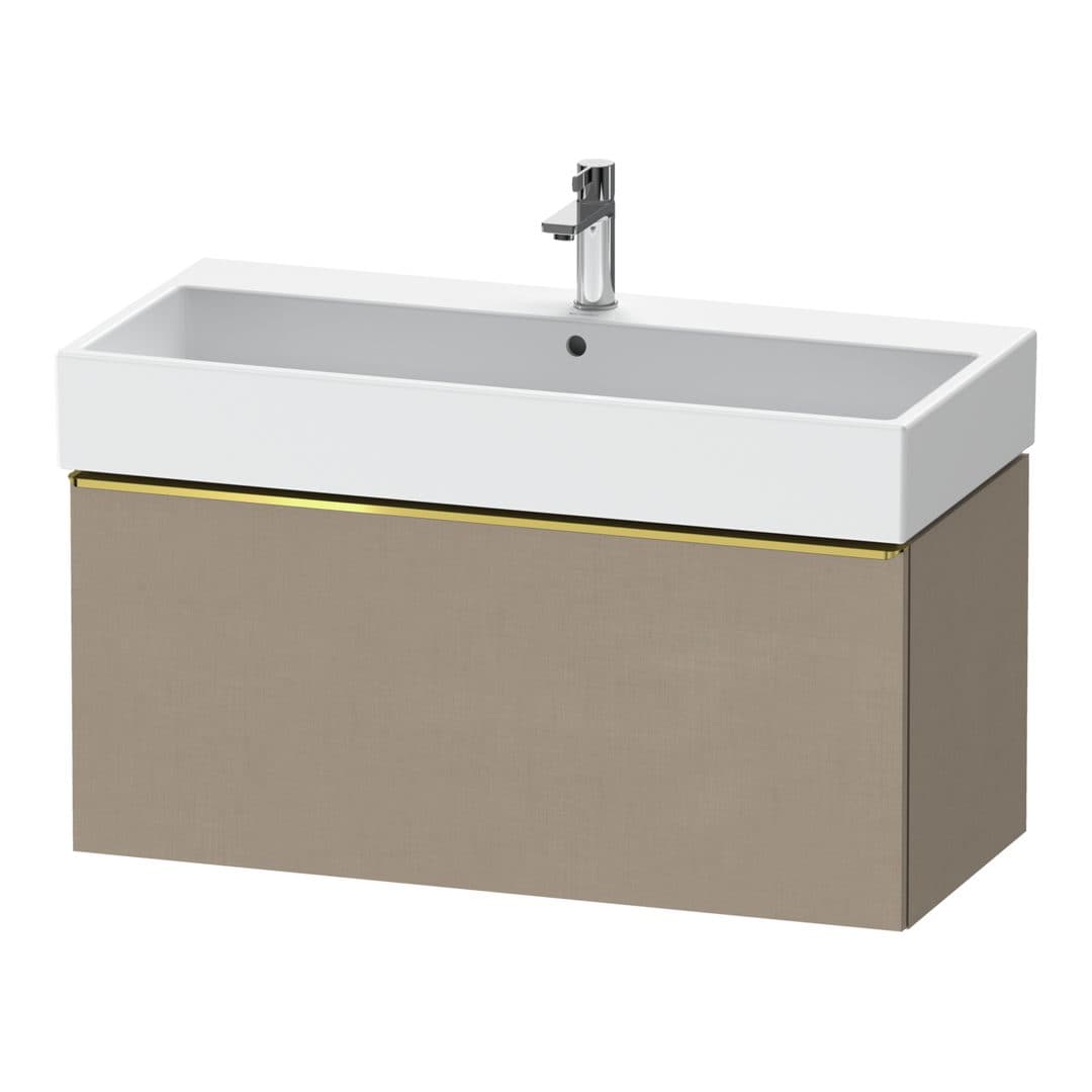 Duravit D-Neo – Έπιπλο Νιπτήρα – 984 mm, 1 συρτάρι, νιπτήρας κέντρο, 984 x 442 x 440 mm, Gold Polished – Linen Matt, Decor (DE4274034750000)