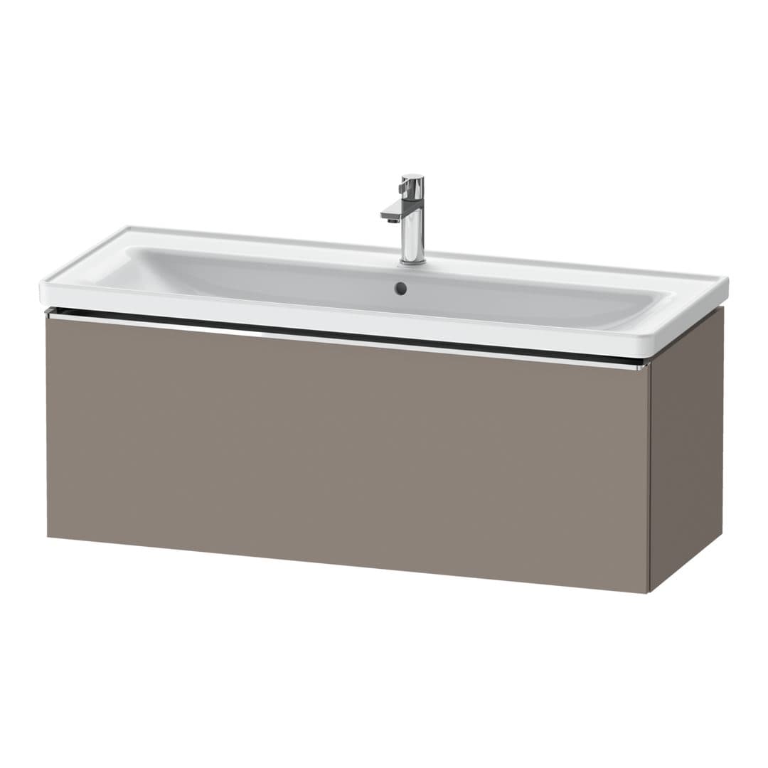 Duravit D-Neo – Έπιπλο Νιπτήρα – 1184 mm, 1 συρτάρι, νιπτήρας κέντρο, 1184 x 452 x 440 mm, Chrome High Gloss – Basalte Matt, Decor (DE4291010430000)