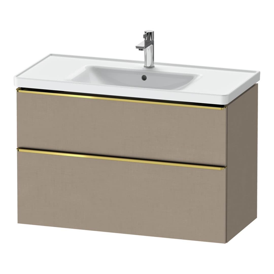 Duravit D-Neo – Έπιπλο Νιπτήρα – 984 mm, 2 συρτάρια, νιπτήρας κέντρο, 984 x 452 x 625 mm, Gold Polished – Linen Matt, Decor (DE4356034750000)