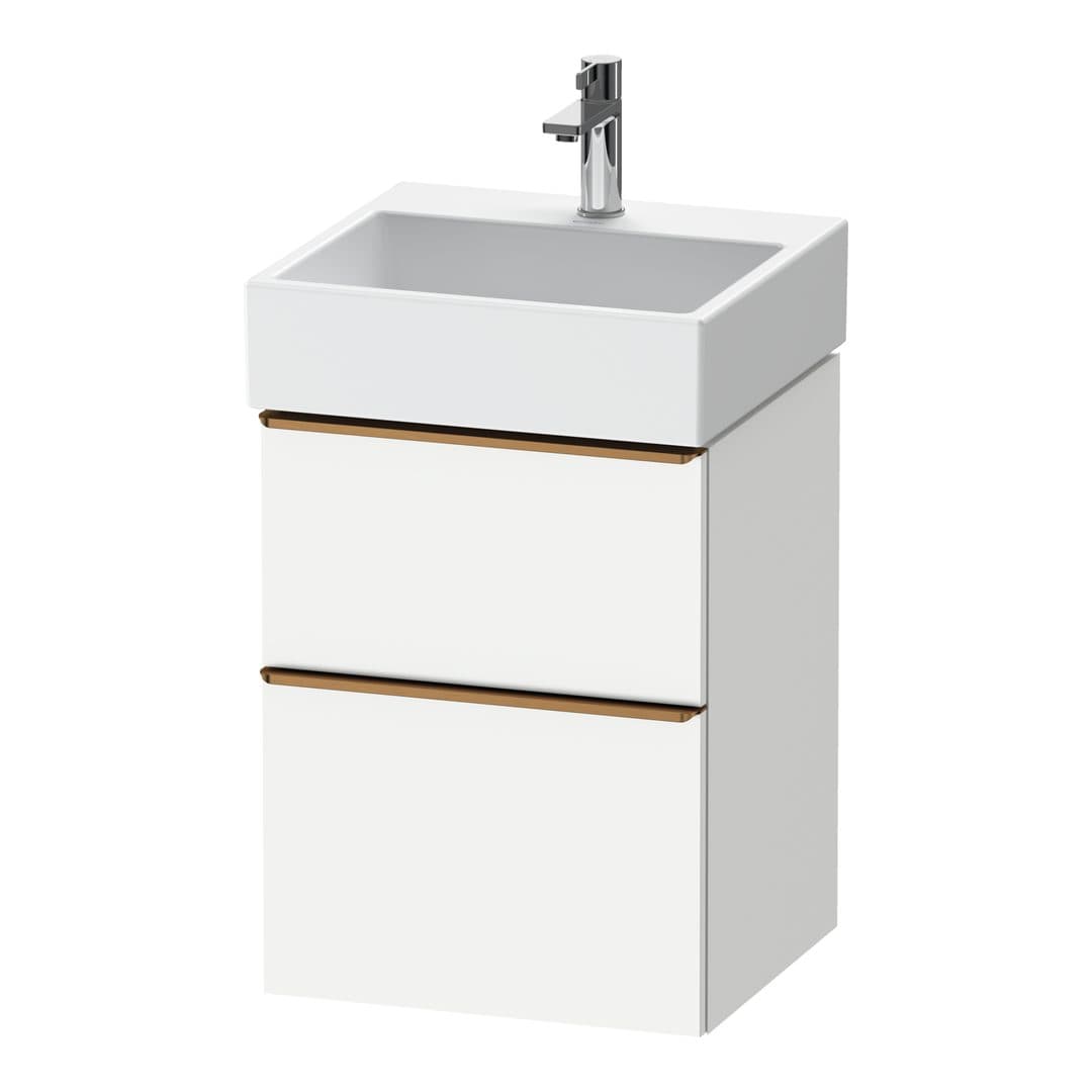 Duravit D-Neo – Έπιπλο Νιπτήρα – 484 mm, 2 συρτάρια, νιπτήρας κέντρο, 484 x 442 x 625 mm, Bronze Brushed – White Matt, Decor (DE4370004180000)