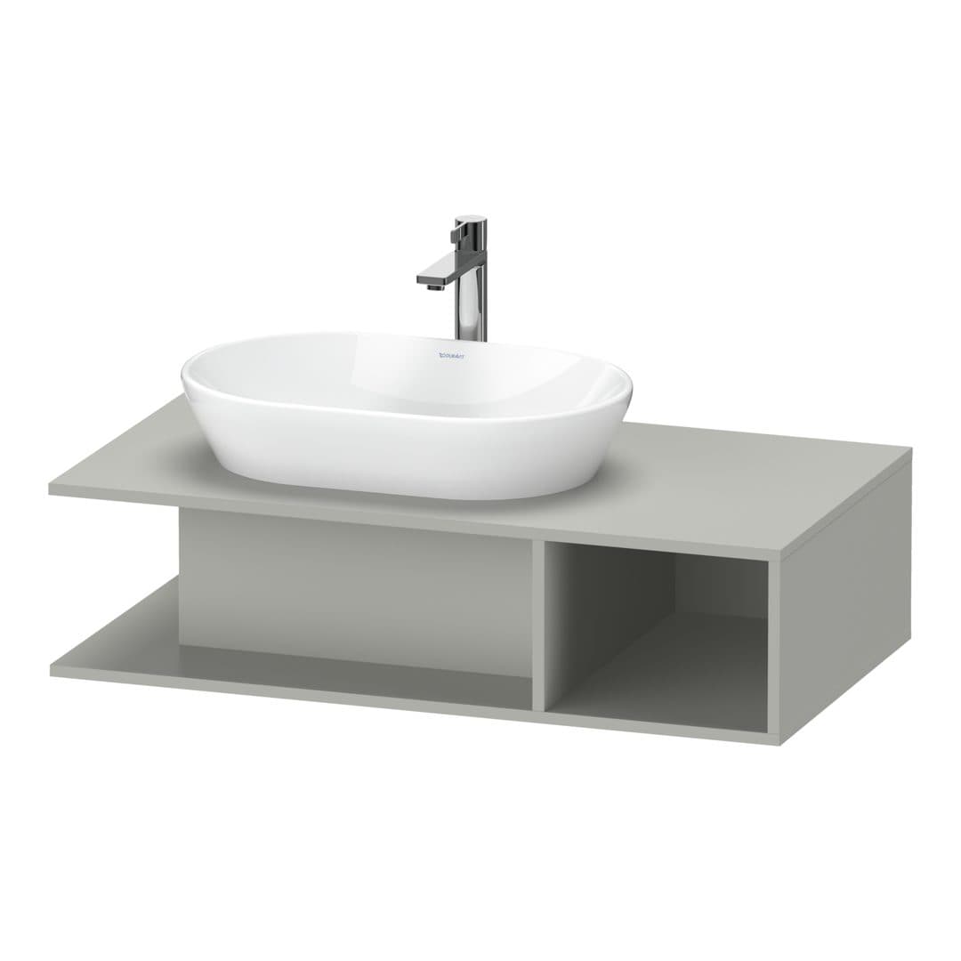Duravit D-Neo – Έπιπλο Νιπτήρα – 1000 mm, για κονσόλα, νιπτήρας αριστερά – Concrete grey Matt, Decor (DE492900707)