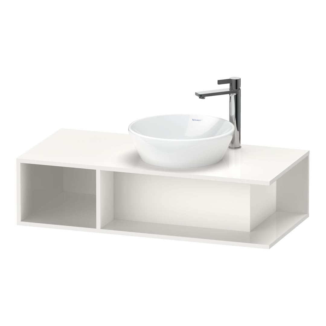Duravit D-Neo – Έπιπλο Νιπτήρα – 1000 mm, για κονσόλα, νιπτήρας δεξιά, Compact – White High Gloss, Decor (DE493902222)