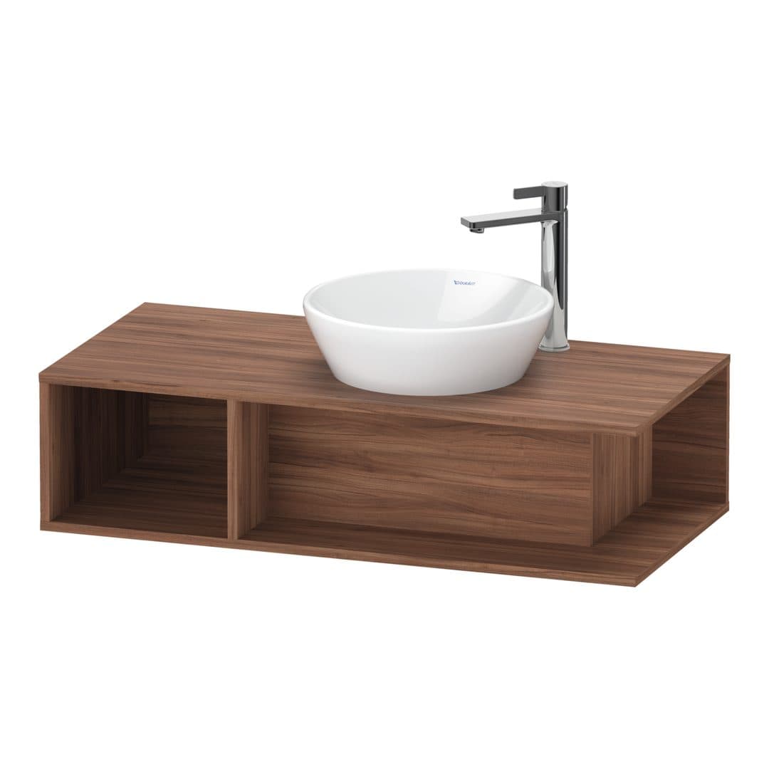 Duravit D-Neo – Έπιπλο Νιπτήρα – 1000 mm, για κονσόλα, νιπτήρας δεξιά, Compact – Walnut Matt, Decor (DE493907979)