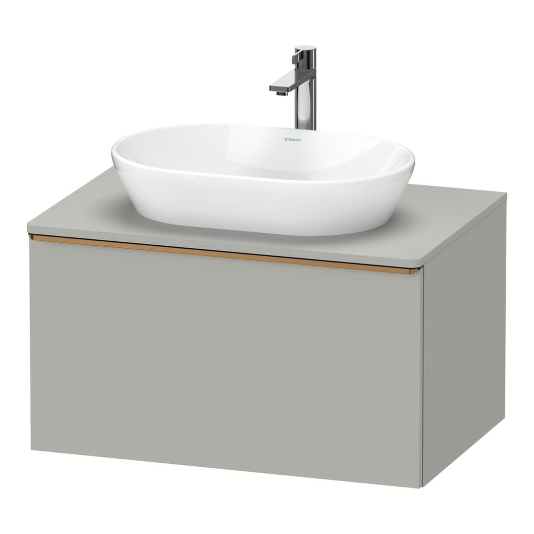 Duravit D-Neo – Έπιπλο Νιπτήρα – 800 mm, για κονσόλα, 1 συρτάρι, νιπτήρας κέντρο, Bronze Brushed – Concrete grey Matt, Decor (DE4947004070000)