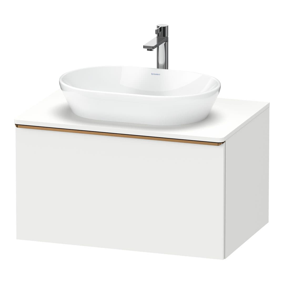 Duravit D-Neo – Έπιπλο Νιπτήρα – 800 mm, για κονσόλα, 1 συρτάρι, νιπτήρας κέντρο, Bronze Brushed – White Matt, Decor (DE4947004180000)