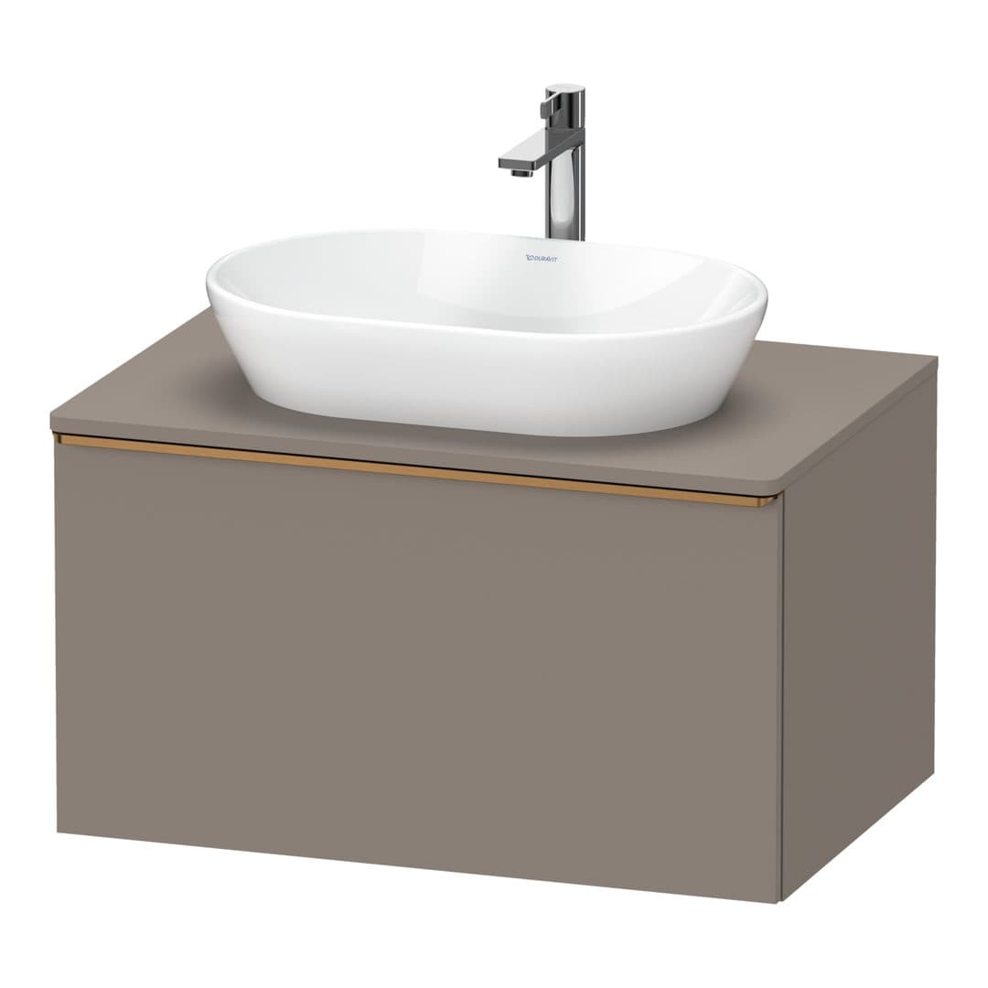 Duravit D-Neo – Έπιπλο Νιπτήρα – 800 mm, για κονσόλα, 1 συρτάρι, νιπτήρας κέντρο, Bronze Brushed – Basalte Matt, Decor (DE4947004430000)