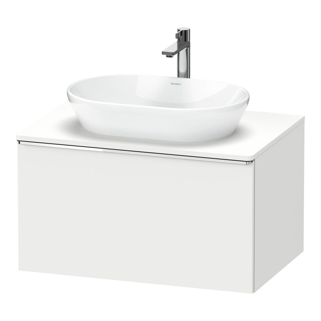 Duravit D-Neo – Έπιπλο Νιπτήρα – 800 mm, για κονσόλα, 1 συρτάρι, νιπτήρας κέντρο, Chrome High Gloss – White Matt, Decor (DE4947010180000)