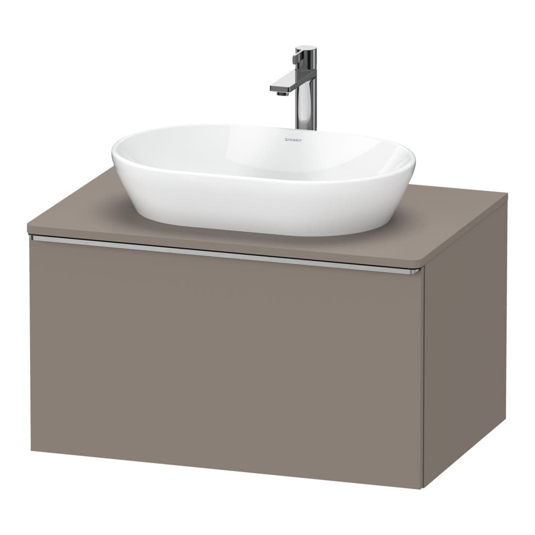 Duravit D-Neo – Έπιπλο Νιπτήρα – 800 mm, για κονσόλα, 1 συρτάρι, νιπτήρας κέντρο, Stainless steel Brushed – Basalte Matt, Decor (DE4947070430000)