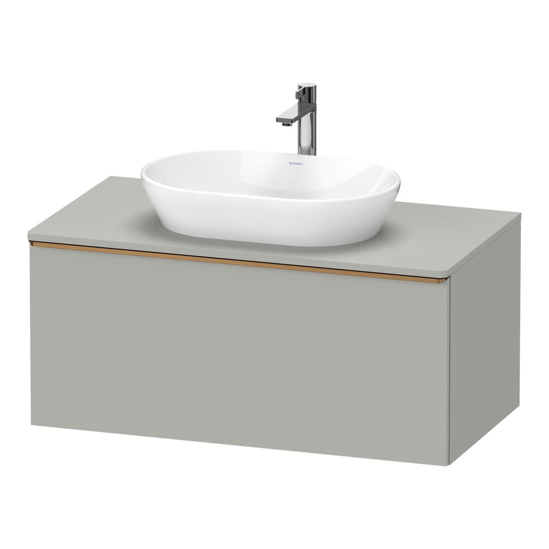 Duravit D-Neo – Έπιπλο Νιπτήρα – 1000 mm, για κονσόλα, 1 συρτάρι, νιπτήρας κέντρο, Bronze Brushed – Concrete grey Matt, Decor (DE4948004070000)