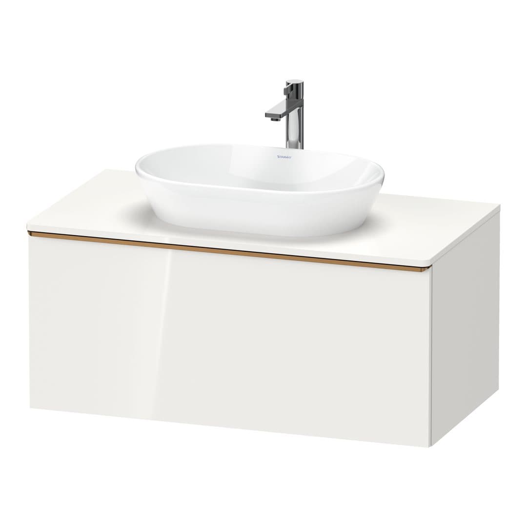 Duravit D-Neo – Έπιπλο Νιπτήρα – 1000 mm, για κονσόλα, 1 συρτάρι, νιπτήρας κέντρο, Bronze Brushed – White High Gloss, Decor (DE4948004220000)