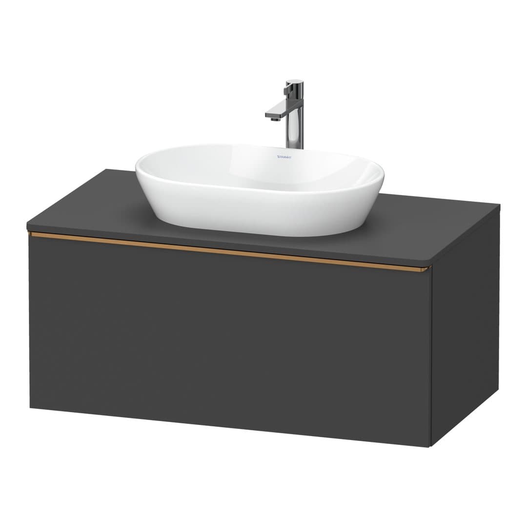 Duravit D-Neo – Έπιπλο Νιπτήρα – 1000 mm, για κονσόλα, 1 συρτάρι, νιπτήρας κέντρο, Bronze Brushed – Graphite Matt, Decor (DE4948004490000)
