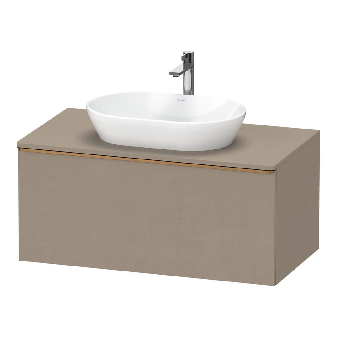 Duravit D-Neo – Έπιπλο Νιπτήρα – 1000 mm, για κονσόλα, 1 συρτάρι, νιπτήρας κέντρο, Bronze Brushed – Linen Matt, Decor (DE4948004750000)