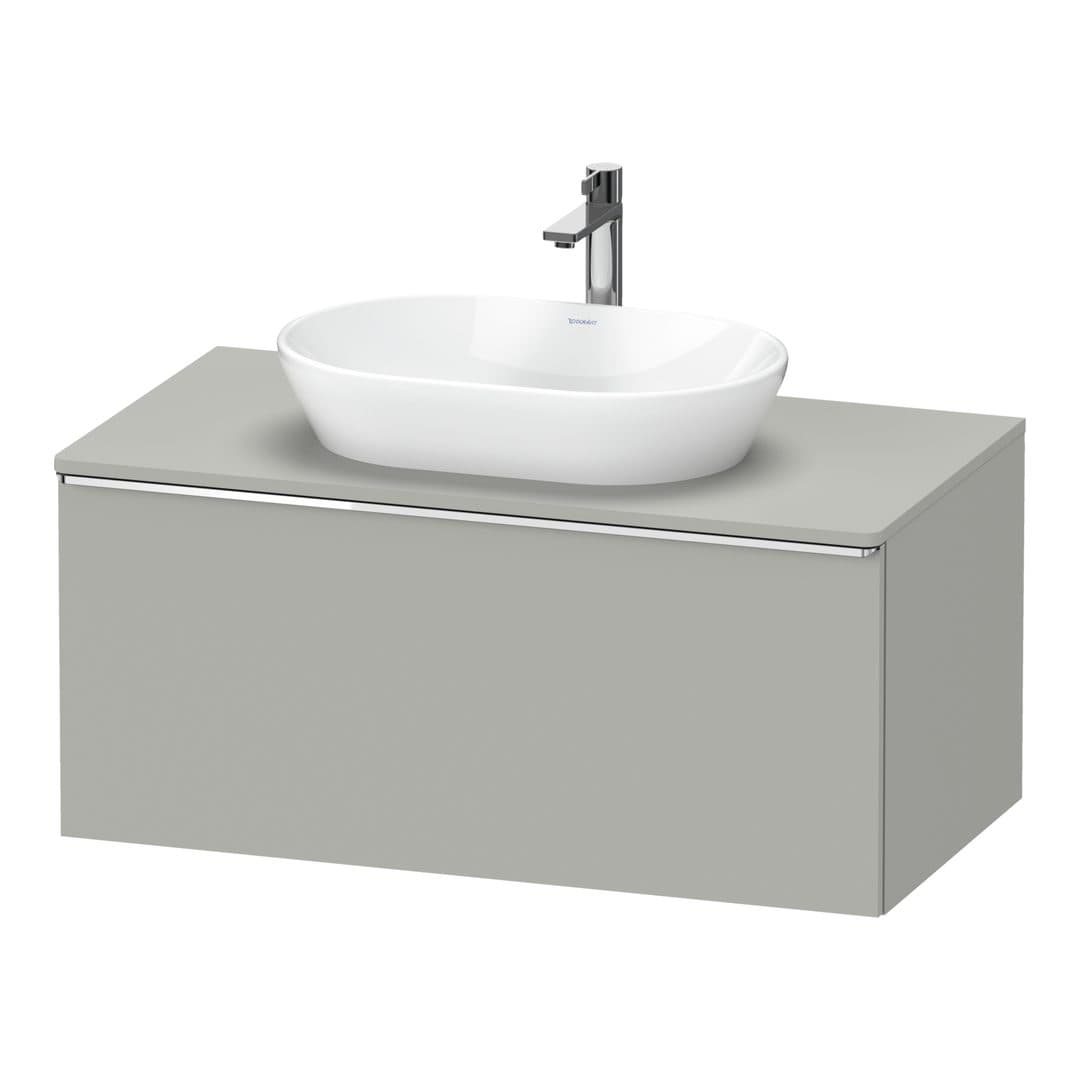 Duravit D-Neo – Έπιπλο Νιπτήρα – 1000 mm, για κονσόλα, 1 συρτάρι, νιπτήρας κέντρο, Chrome High Gloss – Concrete grey Matt, Decor (DE4948010070000)