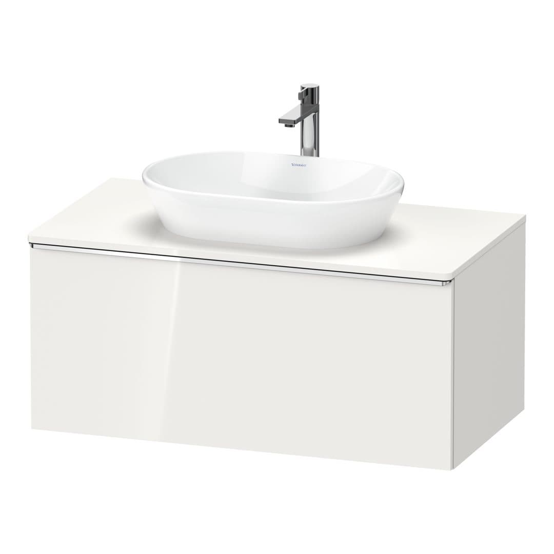 Duravit D-Neo – Έπιπλο Νιπτήρα – 1000 mm, για κονσόλα, 1 συρτάρι, νιπτήρας κέντρο, Chrome High Gloss – White High Gloss, Decor (DE4948010220000)