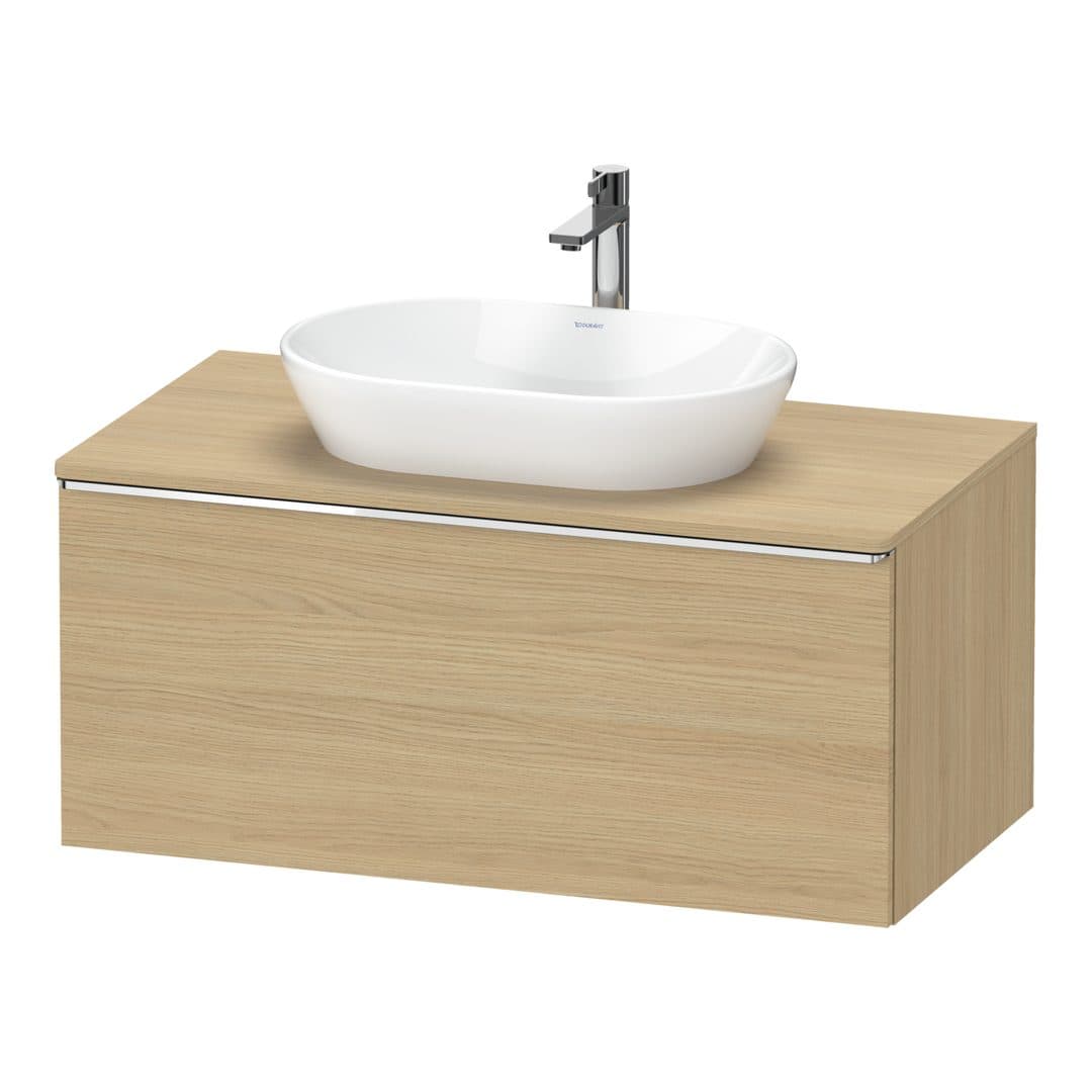 Duravit D-Neo – Έπιπλο Νιπτήρα – 1000 mm, για κονσόλα, 1 συρτάρι, νιπτήρας κέντρο, Chrome High Gloss – Natural oak, Decor (DE4948010300000)