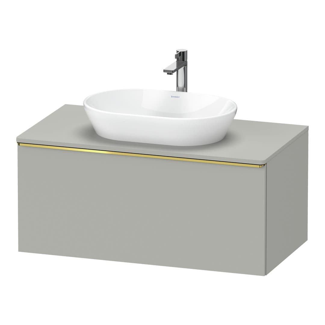 Duravit D-Neo – Έπιπλο Νιπτήρα – 1000 mm, για κονσόλα, 1 συρτάρι, νιπτήρας κέντρο, Gold Polished – Concrete grey Matt, Decor (DE4948034070000)