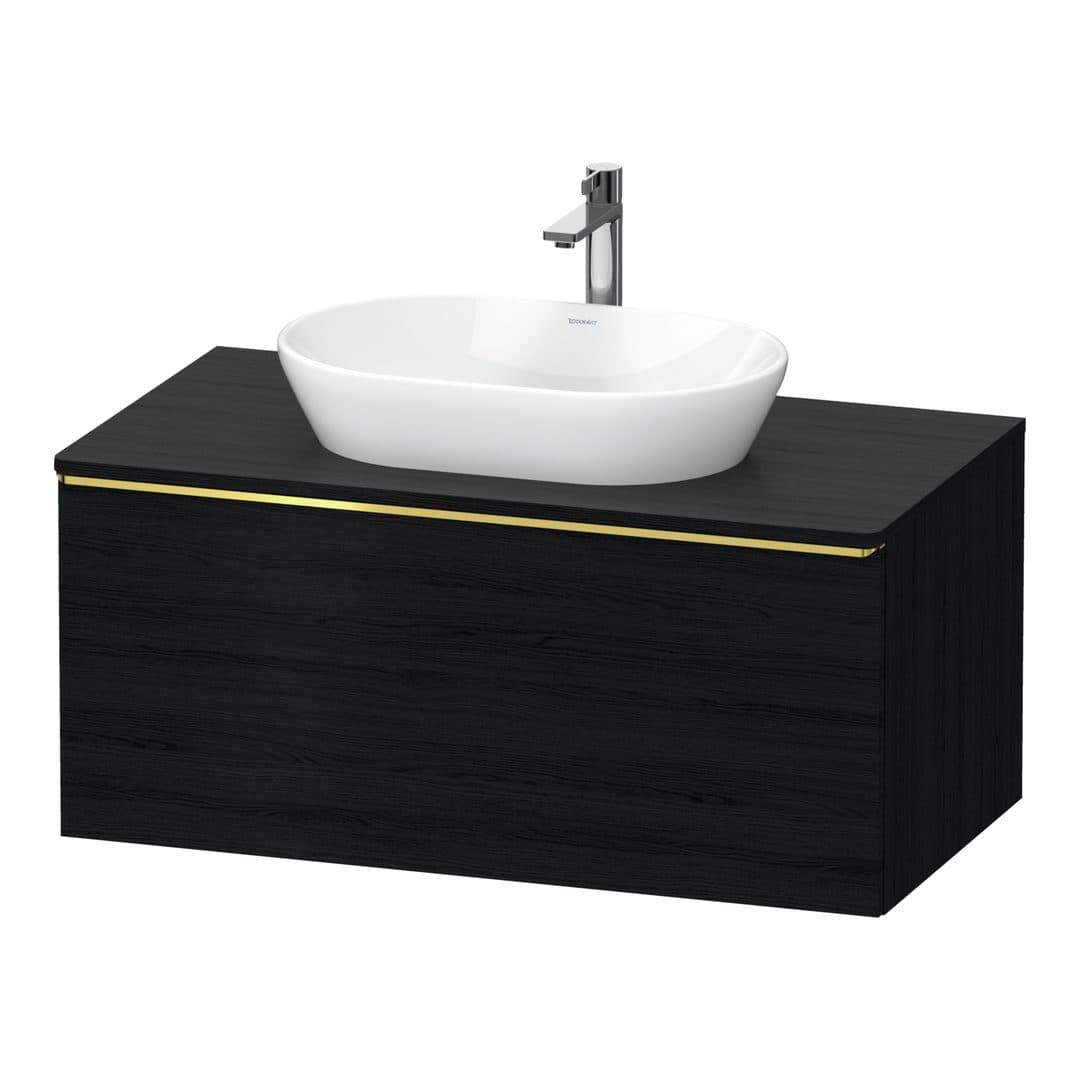 Duravit D-Neo – Έπιπλο Νιπτήρα – 1000 mm, για κονσόλα, 1 συρτάρι, νιπτήρας κέντρο, Gold Polished – Black oak Matt, Decor (DE4948034160000)