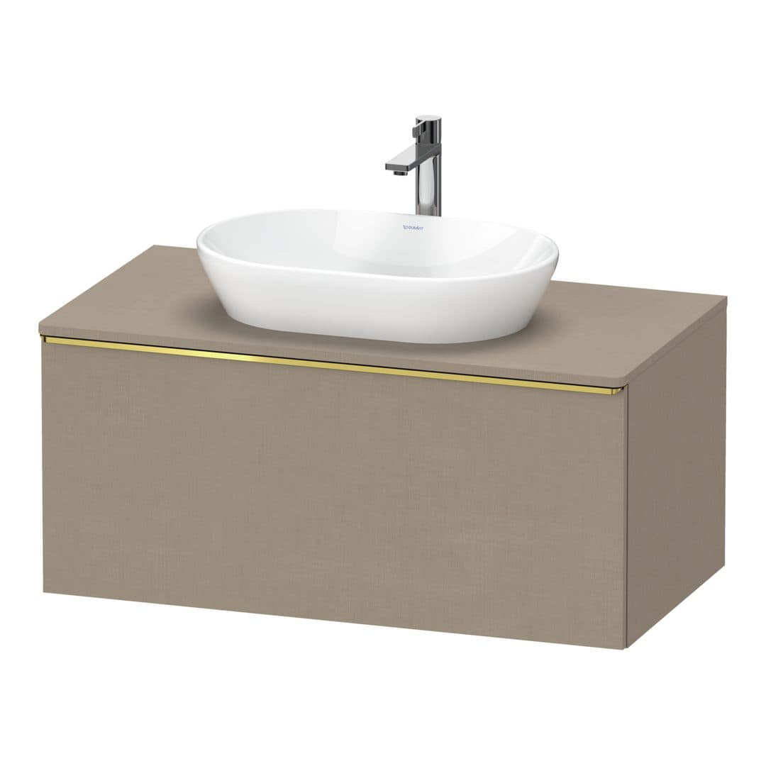 Duravit D-Neo – Έπιπλο Νιπτήρα – 1000 mm, για κονσόλα, 1 συρτάρι, νιπτήρας κέντρο, Gold Polished – Linen Matt, Decor (DE4948034750000)