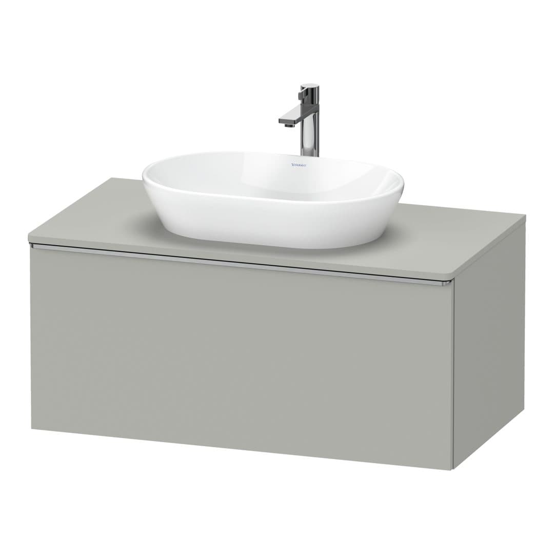 Duravit D-Neo – Έπιπλο Νιπτήρα – 1000 mm, για κονσόλα, 1 συρτάρι, νιπτήρας κέντρο, Stainless steel Brushed – Concrete grey Matt, Decor (DE4948070070000)