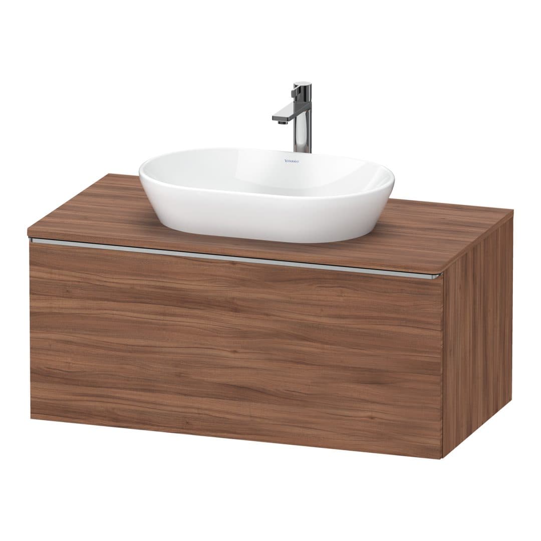Duravit D-Neo – Έπιπλο Νιπτήρα – 1000 mm, για κονσόλα, 1 συρτάρι, νιπτήρας κέντρο, Stainless steel Brushed – Walnut Matt, Decor (DE4948070790000)