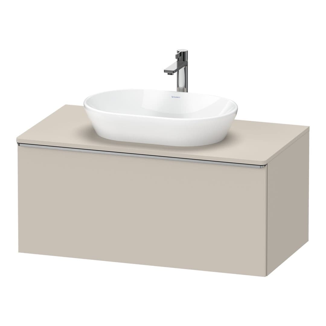 Duravit D-Neo – Έπιπλο Νιπτήρα – 1000 mm, για κονσόλα, 1 συρτάρι, νιπτήρας κέντρο, Stainless steel Brushed – Taupe Matt, Decor (DE4948070910000)