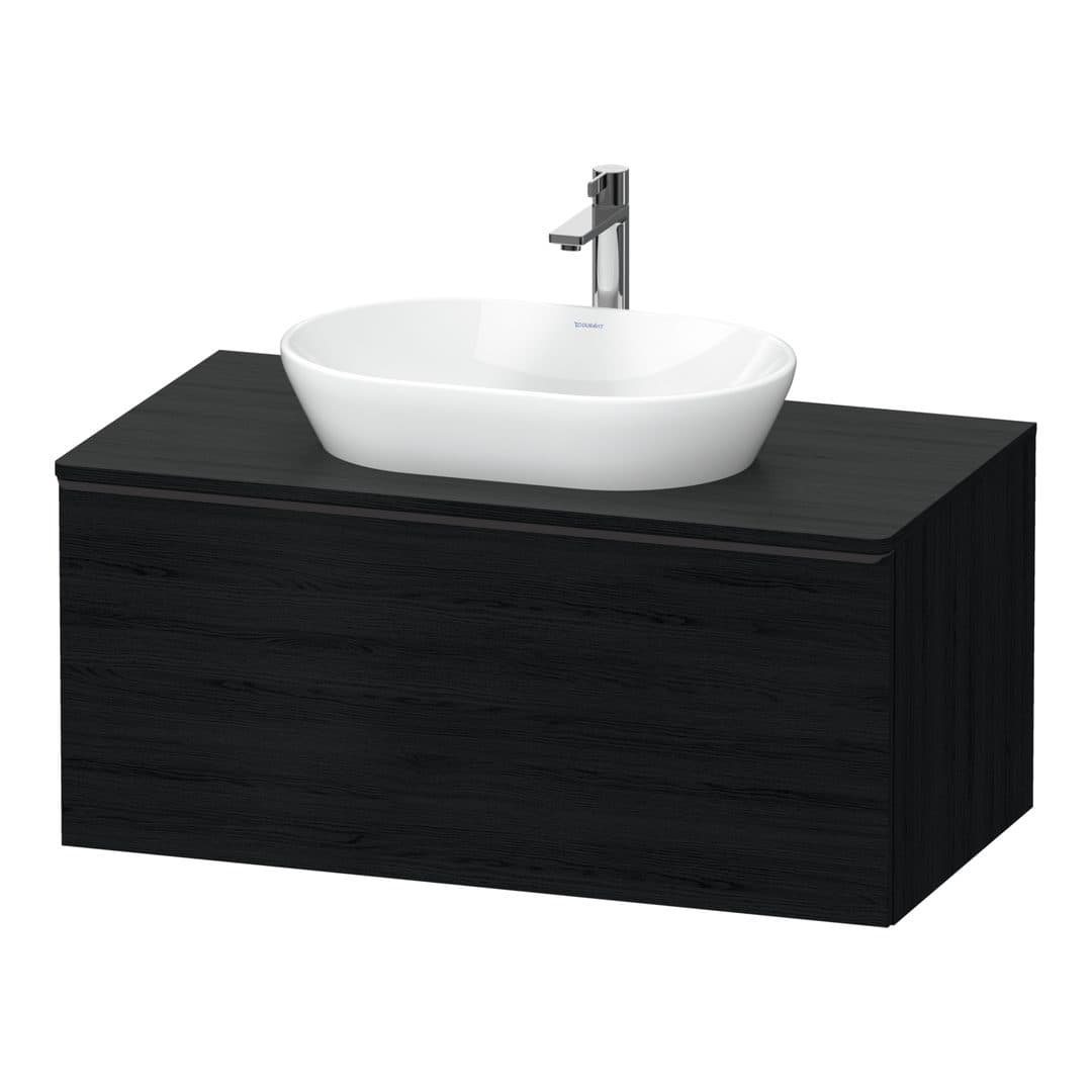 Duravit D-Neo – Έπιπλο Νιπτήρα – 1000 mm, για κονσόλα, 1 συρτάρι, νιπτήρας κέντρο, Diamond black Matt – Black oak Matt, Decor (DE49480BD160000)